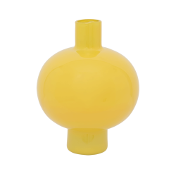 Vase verre recyclé - jaune