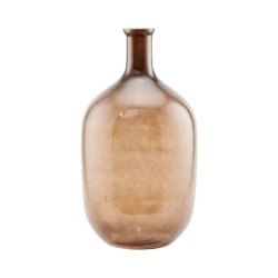 Grand vase bouteille marron